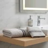 Coppia Asciugamani grigio perla: Corredo Bagno Moderno