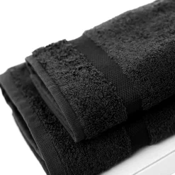 Coppia asciugamani viso e ospite in spugna 650 COGAL RANGER Nero