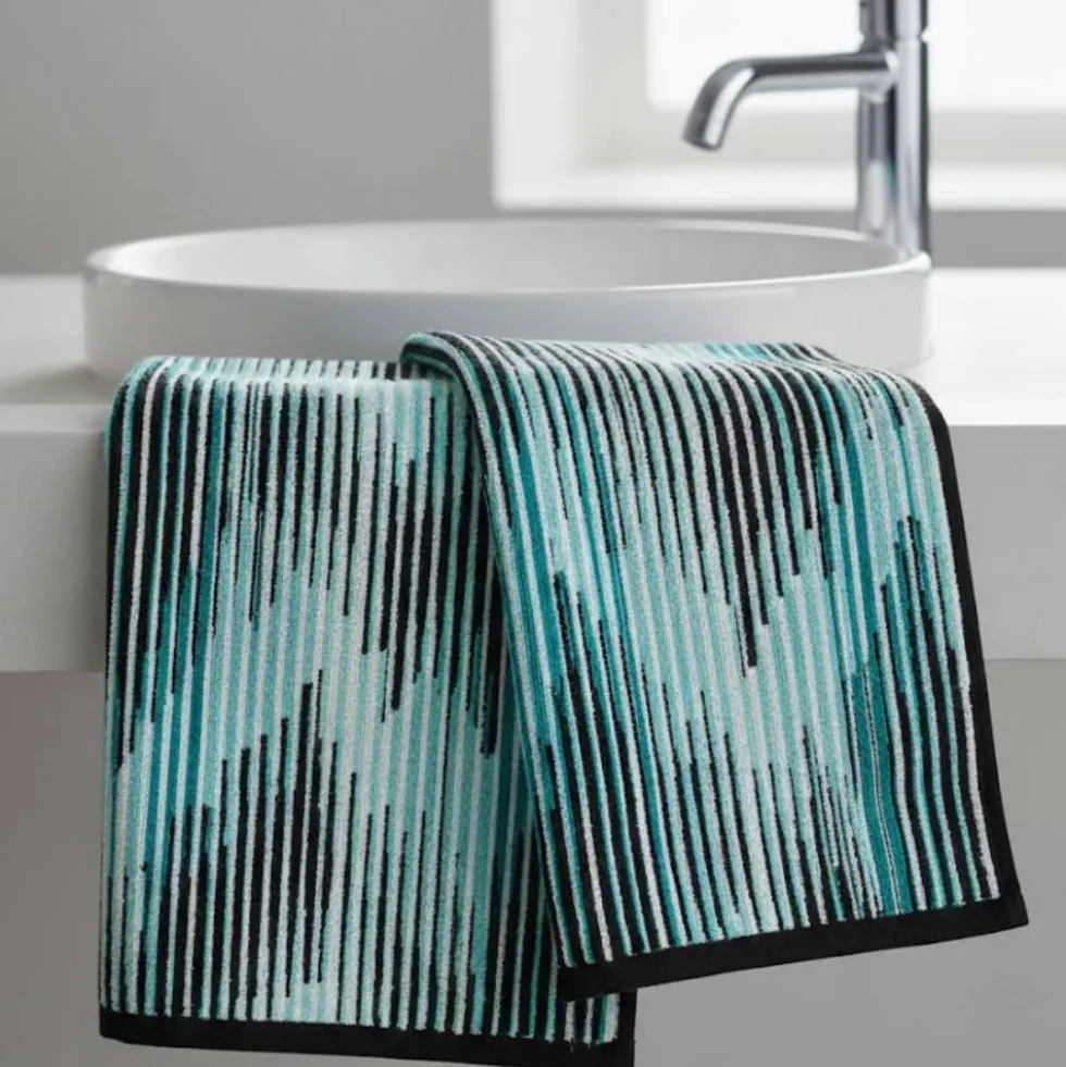 Coppia di asciugamani ospite Missoni Home 40x70 ARPEGGIO 701 melange