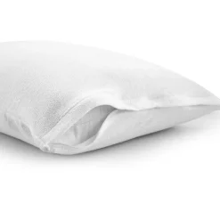 Coppia di copriguanciali DAUNEX Clean copricuscini IMPERMEABILI spugna con cerniera