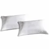 COPPIA DI FEDERE 50x80 IN COTONE bianche con cerniera Comfort