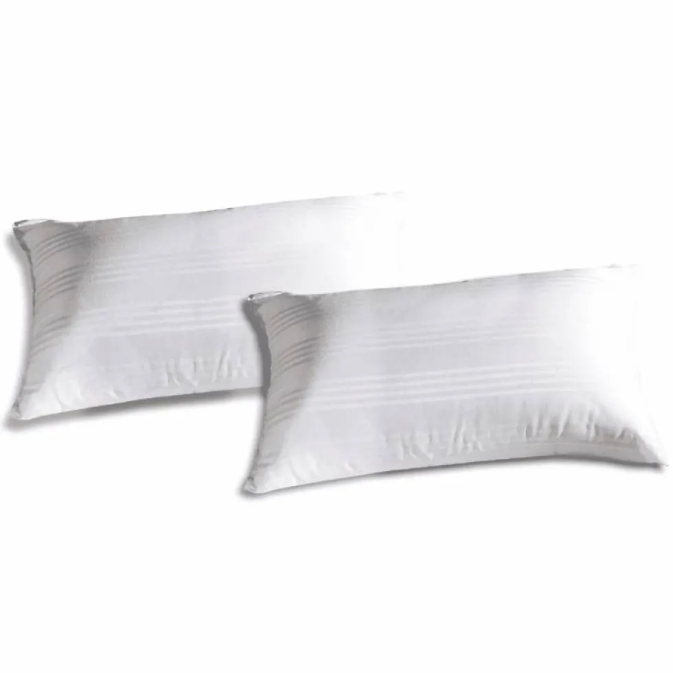 COPPIA DI FEDERE 50x80 IN COTONE bianche con cerniera Comfort