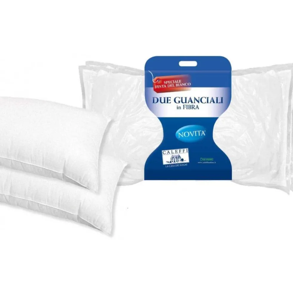 Coppia di Guanciali CALEFFI cotone 50x80 interno anallergico