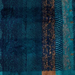 Coppia di spugne asciugamano e ospite Carrara Tandy melange blu