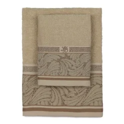 Coppia di spugne set 1+1 LAURA BIAGIOTTI Imai beige ricamato
