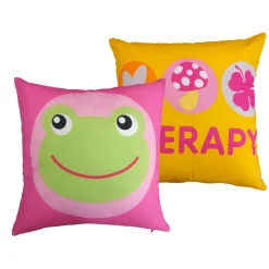 2 COPRICUSCINI SAN VALENTINO FROG Puro Cotone Bassetti