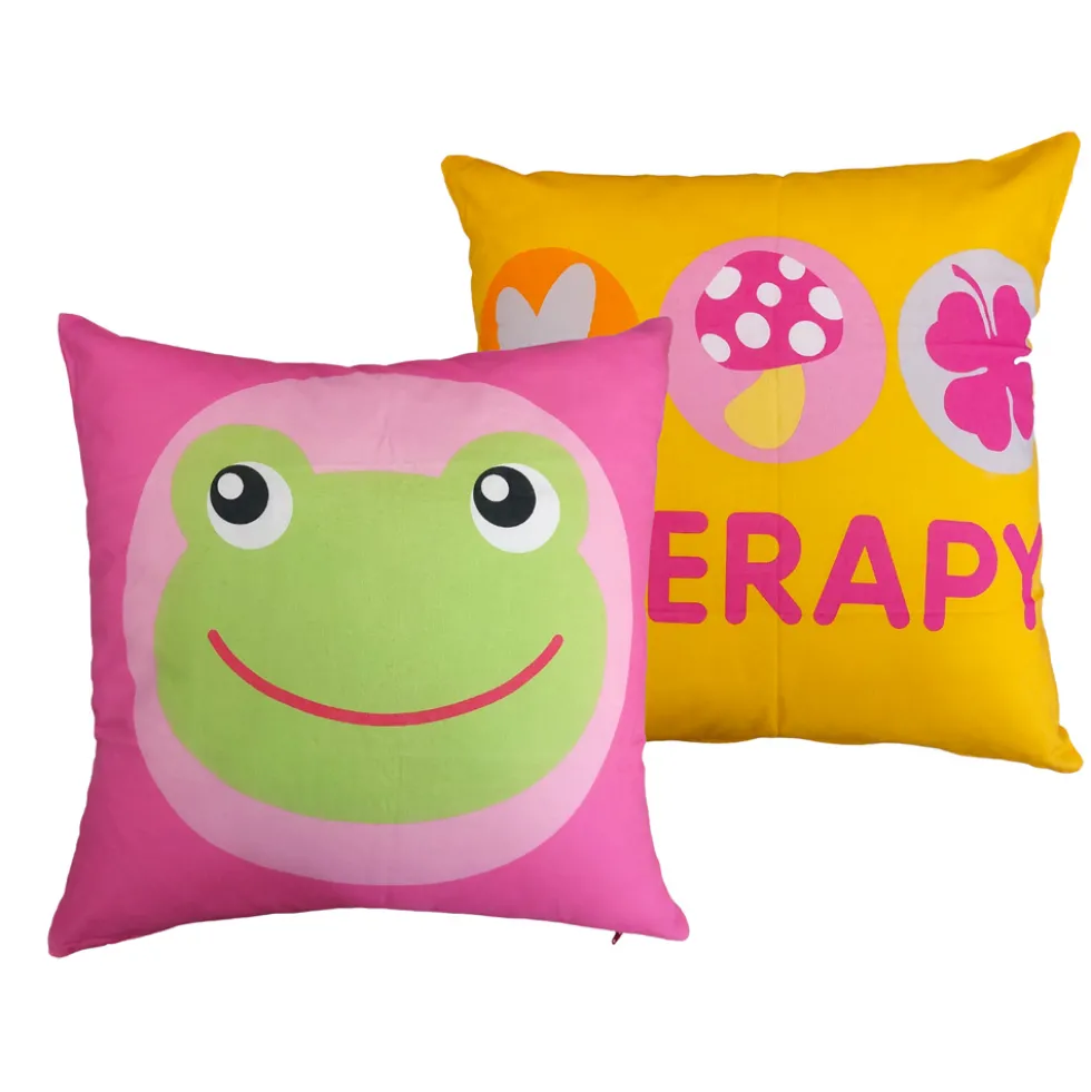 2 COPRICUSCINI SAN VALENTINO FROG Puro Cotone Bassetti