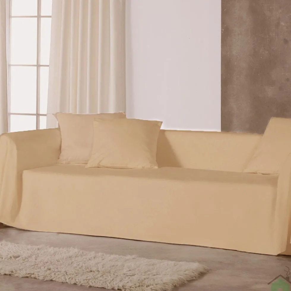 Copridivano copritutto RARUS telo Panama 170x300 cm - Biscotto