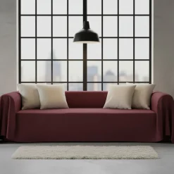 Copridivano copritutto telo Panama RARUS 350x300 cm - bordeaux