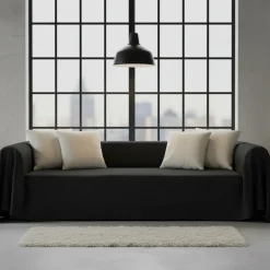 Copridivano copritutto telo Panama 260x300cm - nero