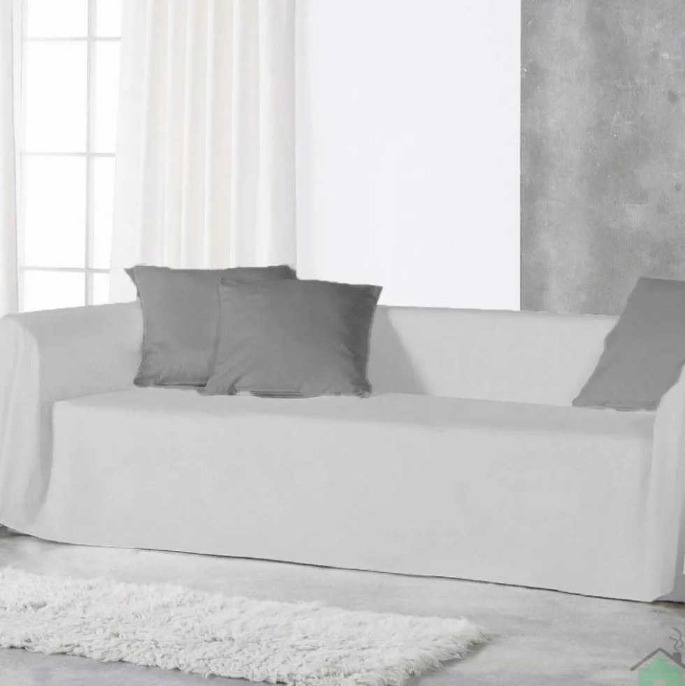 Copridivano copritutto telo Panama 170x300 cm - perla