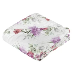 Copriletto estivo matrimoniale in piquet FAZZINI Summer rosa