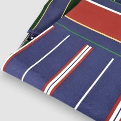 Copriletto leggero Estivo in cotone Gabel Regimental Blu Navy