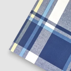 Copriletto leggero Estivo piazza e mezza in cotone Gabel Glasgow blu