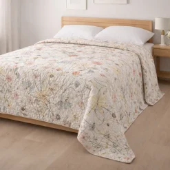 Copriletto Matrimoniale 260x270: Atmosfera Floreale e Relax lino
