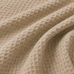 Copriletto Nido d'Ape tortora SINGOLO | Cotone 170x260