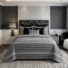 Copriletto trapuntato matrimoniale 2 piazze Missoni Home OZ bianco nero