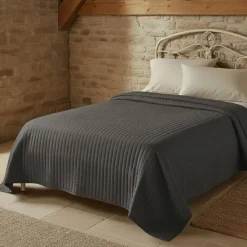Copriletto trapuntato Mezza Stagione Singolo grafite | Peso Leggero 85 gr