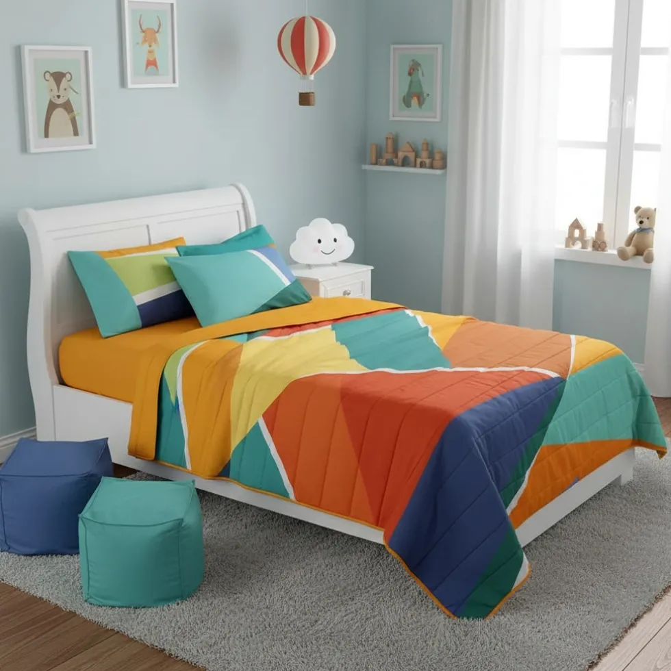 Copriletto trapuntato singolo 170x265 GABEL Seaside multicolor