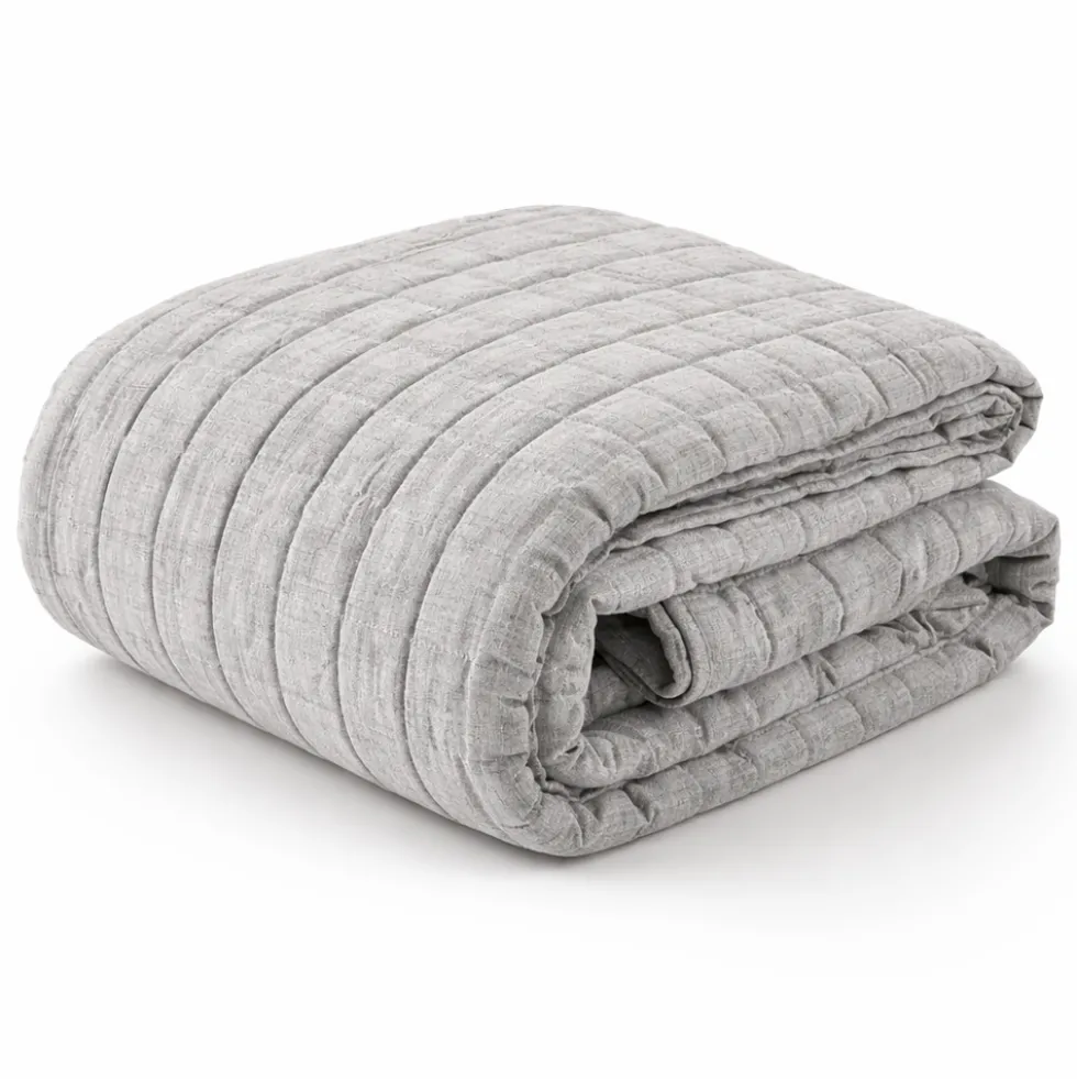 Copriletto trapuntato Singolo grigio 170x260 Anallergico | Soft Effect
