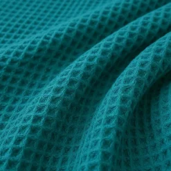 Copriletto 170x260 cm Singolo Nido d'Ape Petrolio 100% cotone