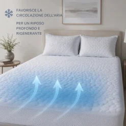 Coprimaterasso FRESH Termoregolatore Piazza e mezza 135x200x27