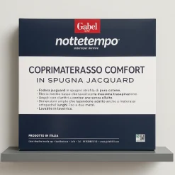 Coprimaterasso in spugna grande qualità jacquard GABEL Nottetempo Comfort