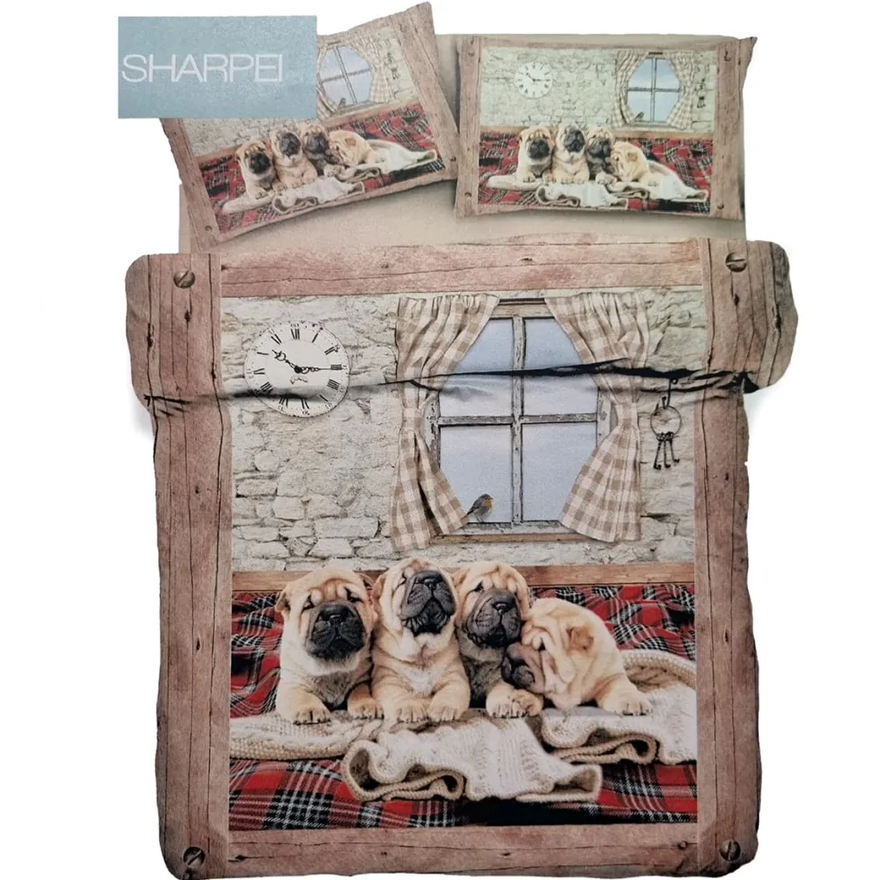 COPRIPIUMINI NATALE 2022- Set copripiumino SHARPEI