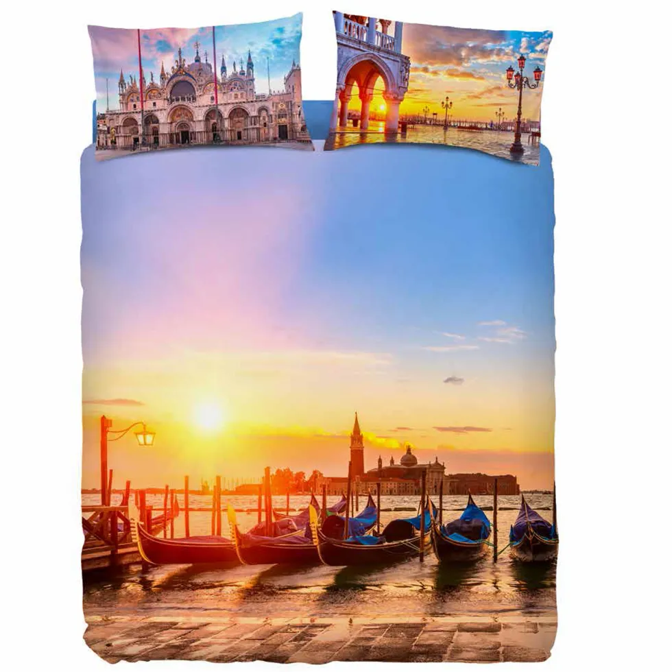 Copripiumino Bassetti completo LAGUNA Venezia multicolore