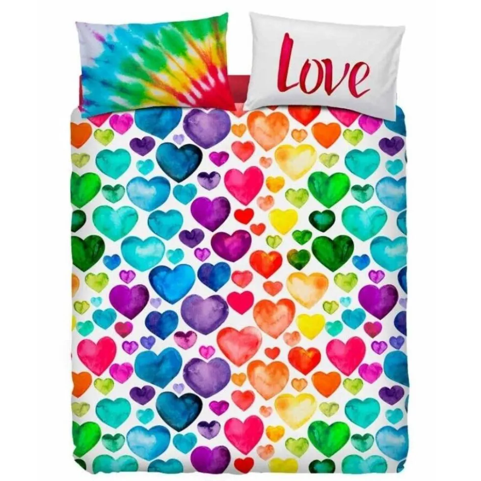 Copripiumino BASSETTI matrimoniale Color Lovers San Valentino