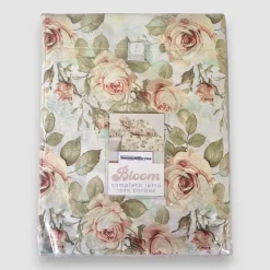 Copripiumino Bloom Floreale Matrimoniale Rose con federe