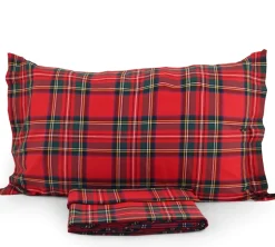 Copripiumino Bossi Casa quadri Rosso KING scozzese 1376