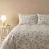 Copripiumino con federe in percalle matrimoniale Zucchi Dalia beige