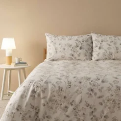 Copripiumino con federe in percalle matrimoniale Zucchi Dalia beige