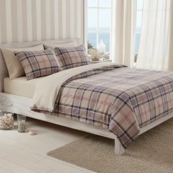 Copripiumino con federe matrimoniale Windsor 7605 tortora