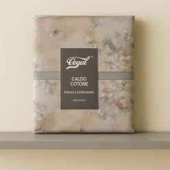 Copripiumino con federe matrimoniale caldo cotone floreale rosato