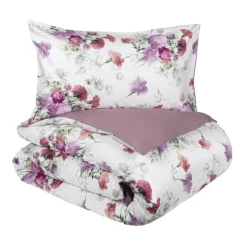Copripiumino con federe Matrimoniale FAZZINI in raso Summer rosa