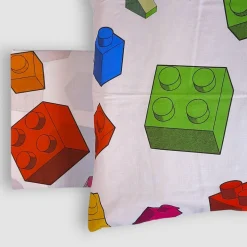 Copripiumino e federa in cotone Game Tetris singolo NEW