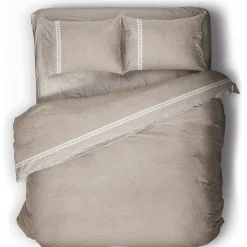 Copripiumino + federe CRONO in puro cotone Beige