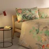 Copripiumino Matrimoniale Bassetti Flower Gate | Floreale Beige