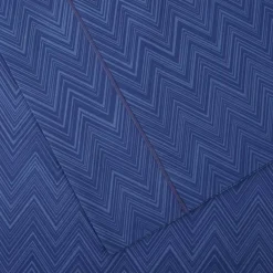 Copripiumino matrimoniale e federe Missoni JO 50 blu
