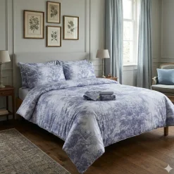 Copripiumino Matrimoniale ESSENZA HOME Aurelie BLU
