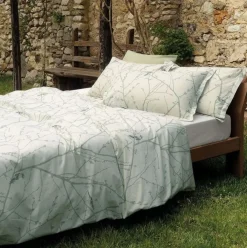 Copripiumino Matrimoniale GABEL NATURAE Aurora GRIGIO AZZURRO