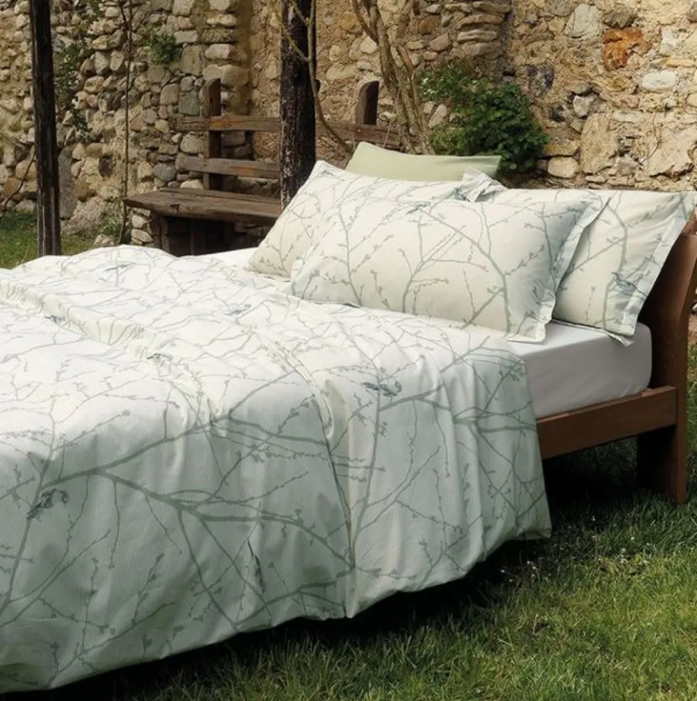 Copripiumino Matrimoniale GABEL NATURAE Aurora GRIGIO AZZURRO