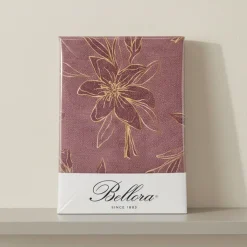 Copripiumino matrimoniale in percalle Bellora Fashion Gold rosa scuro
