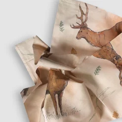 Copripiumino matrimoniale in raso 300 TC puro cotone - CERVI