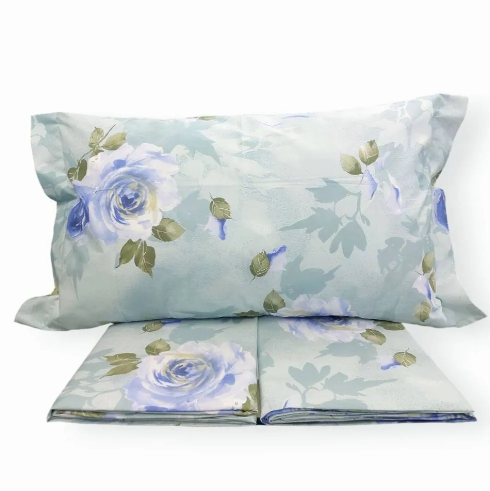 Copripiumino Matrimoniale MIRABELLO Precious Rose blu