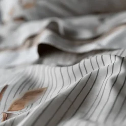 Copripiumino Matrimoniale Raso Alfie Foliage Greige