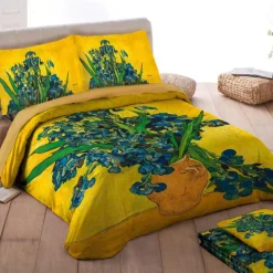 Copripiumino matrimoniale RANDI Quadri D'Autore Irises VAN GOGH
