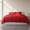 Copripiumino MAXI 270x270 copritrapunta matrimoniale in cotone ISTAR rosso